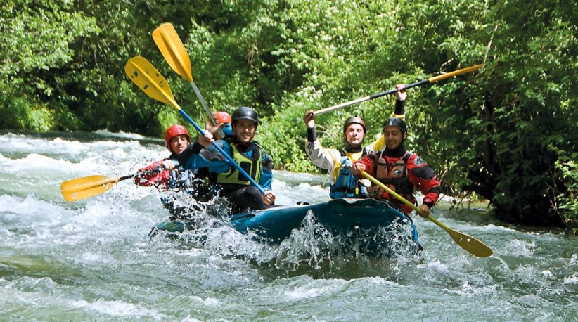 Rafting e tiro con l'arco con A.S. Gaia